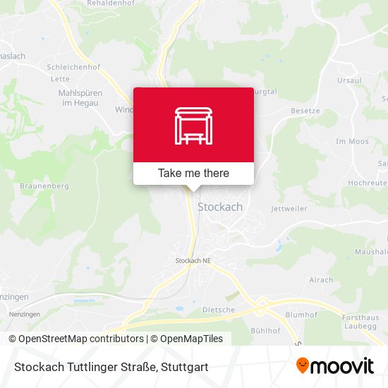 Карта Stockach Tuttlinger Straße