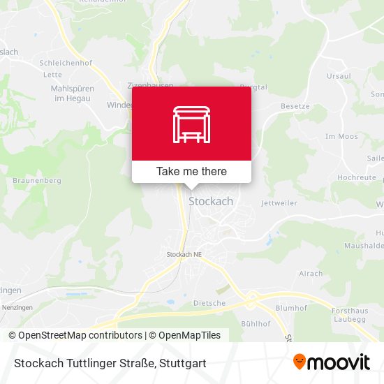 Stockach Tuttlinger Straße map