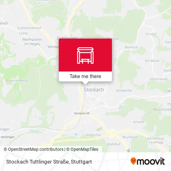 Карта Stockach Tuttlinger Straße