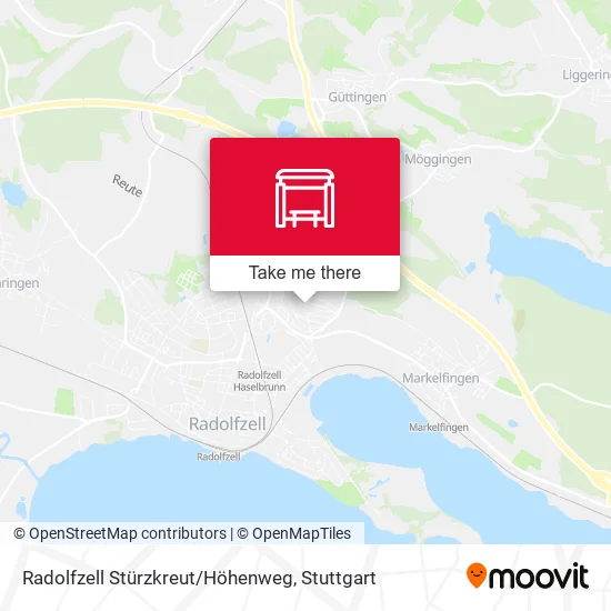 Карта Radolfzell Stürzkreut/Höhenweg