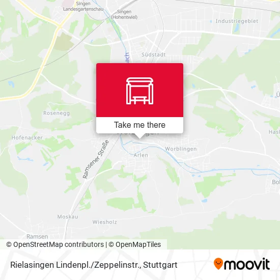 Карта Rielasingen Lindenpl. / Zeppelinstr.