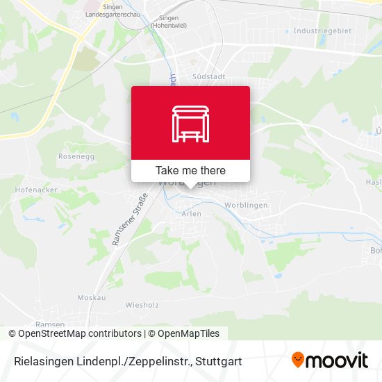 Карта Rielasingen Lindenpl. / Zeppelinstr.