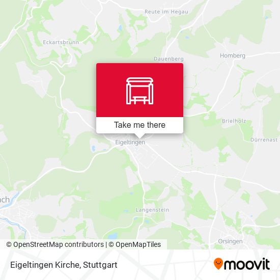 Eigeltingen Kirche map