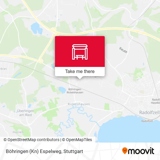Карта Böhringen (Kn) Espelweg
