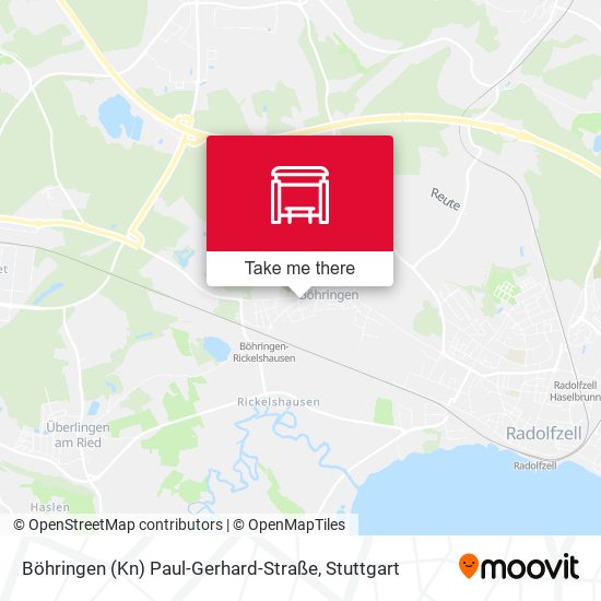 Карта Böhringen (Kn) Paul-Gerhard-Straße
