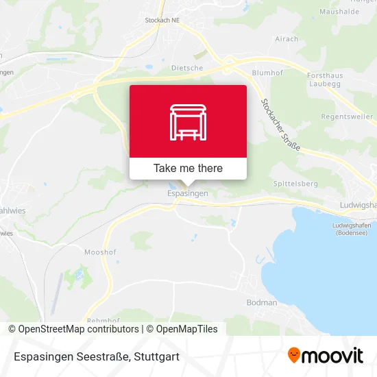 Карта Espasingen Seestraße