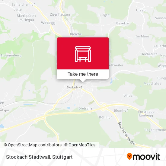 Карта Stockach Stadtwall
