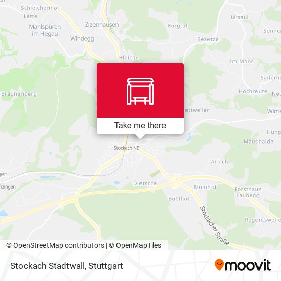 Stockach Stadtwall map