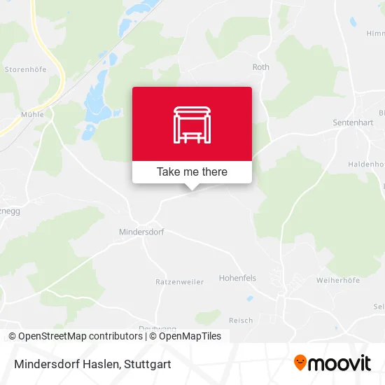 Карта Mindersdorf Haslen