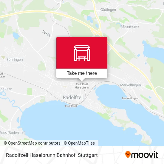 Карта Radolfzell Haselbrunn Bahnhof