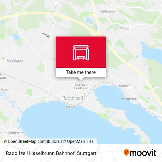 Карта Radolfzell Haselbrunn Bahnhof