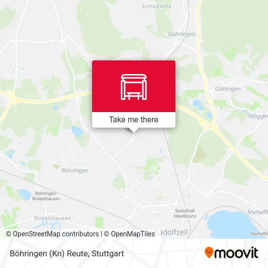 Карта Böhringen (Kn) Reute