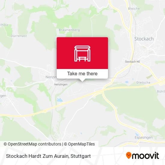 Карта Stockach Hardt Zum Aurain