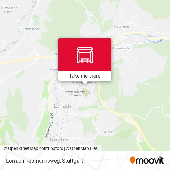 Карта Lörrach Rebmannsweg