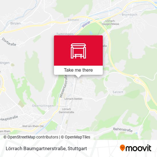 Lörrach Baumgartnerstraße map