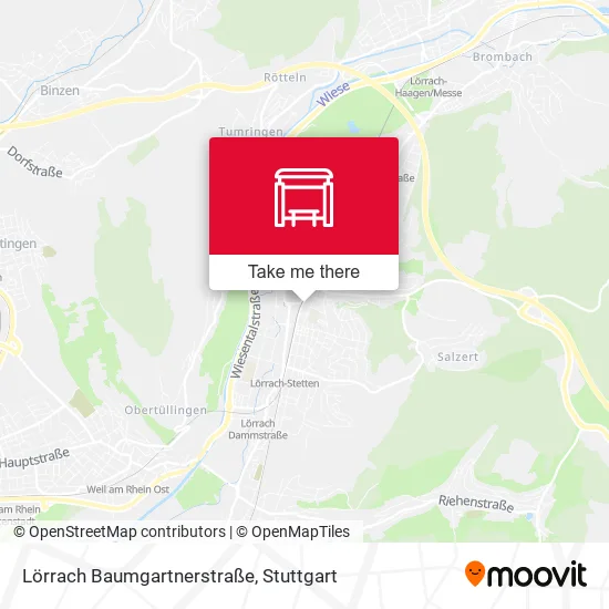 Карта Lörrach Baumgartnerstraße