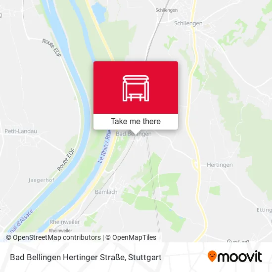 Карта Bad Bellingen Hertinger Straße