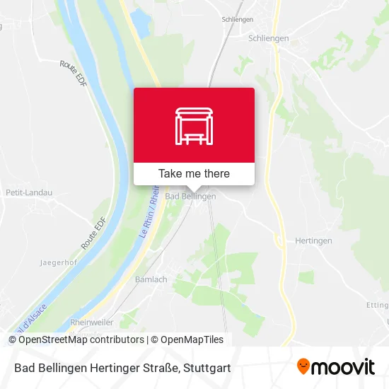 Карта Bad Bellingen Hertinger Straße