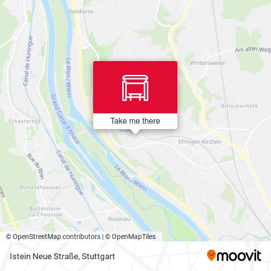 Istein Neue Straße map