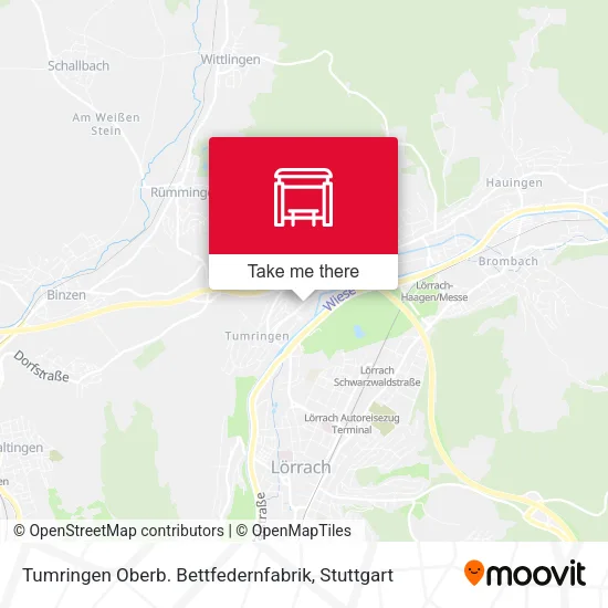 Карта Tumringen Oberb. Bettfedernfabrik