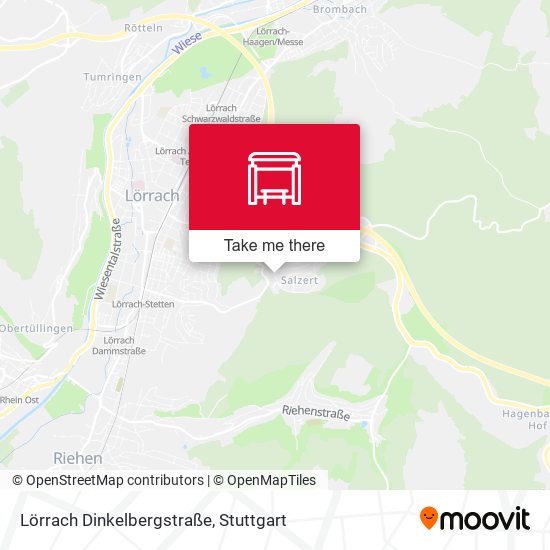 Lörrach Dinkelbergstraße map