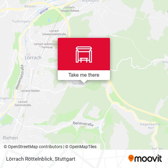 Lörrach Röttelnblick map