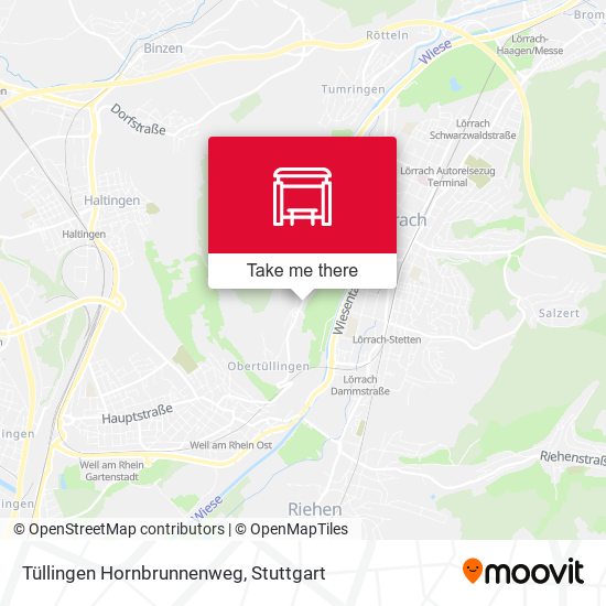 Tüllingen Hornbrunnenweg map