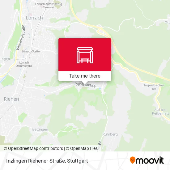 Карта Inzlingen Riehener Straße