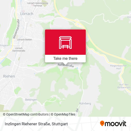 Inzlingen Riehener Straße map