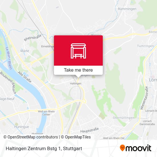 Карта Haltingen Zentrum Bstg 1