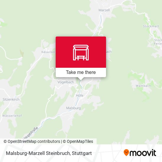 Malsburg-Marzell Steinbruch map