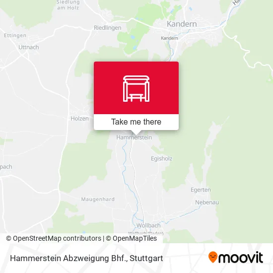 Карта Hammerstein Abzweigung Bhf.