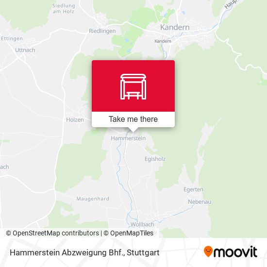 Hammerstein Abzweigung Bhf. map
