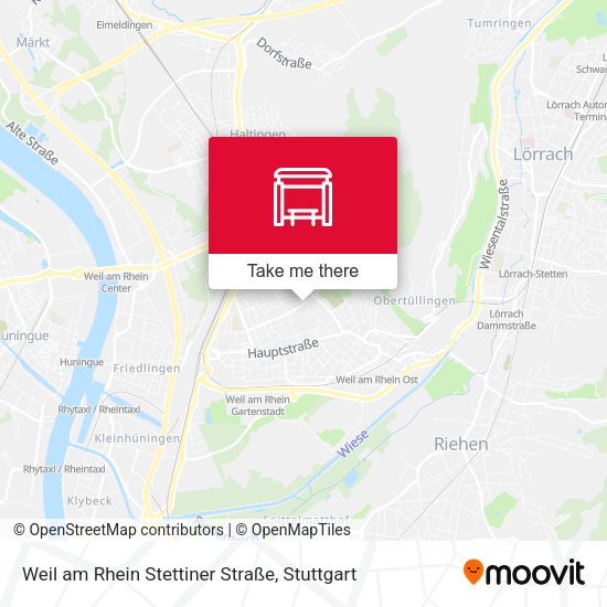 Карта Weil am Rhein Stettiner Straße