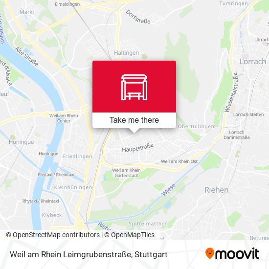 Карта Weil am Rhein Leimgrubenstraße