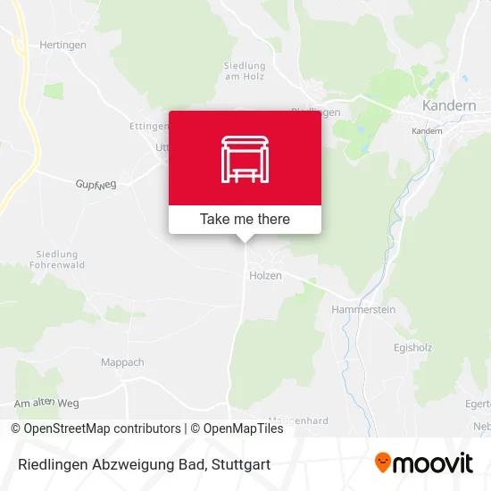 Карта Riedlingen Abzweigung Bad