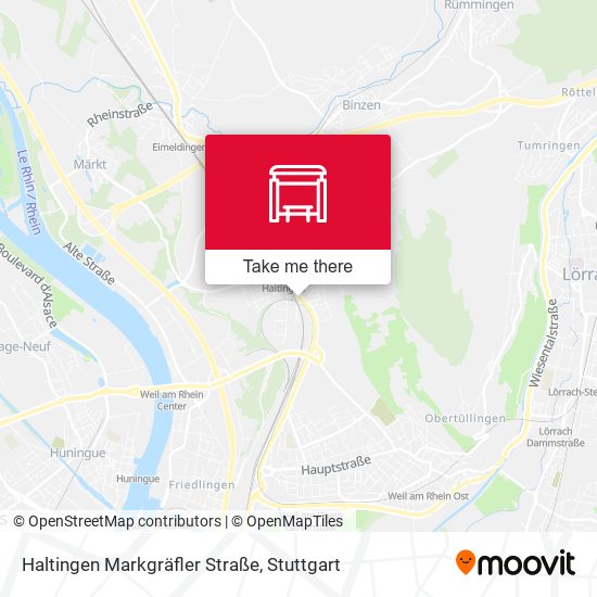Haltingen Markgräfler Straße map
