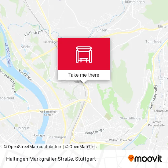 Карта Haltingen Markgräfler Straße