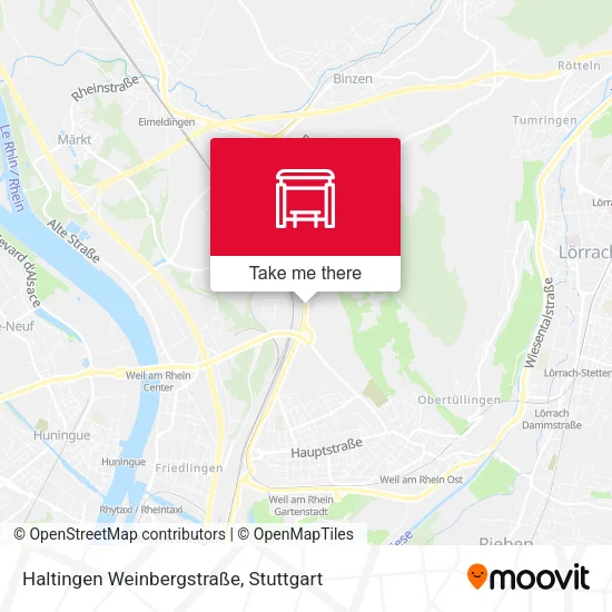 Карта Haltingen Weinbergstraße