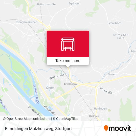 Eimeldingen Malzholzweg map