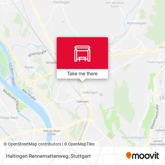 Карта Haltingen Rennemattenweg