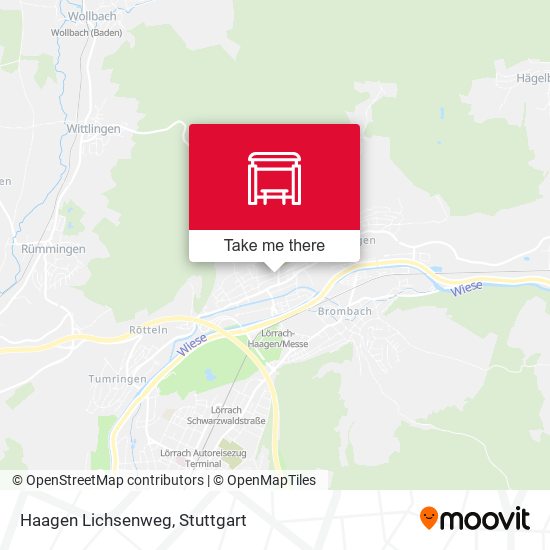 Haagen Lichsenweg map