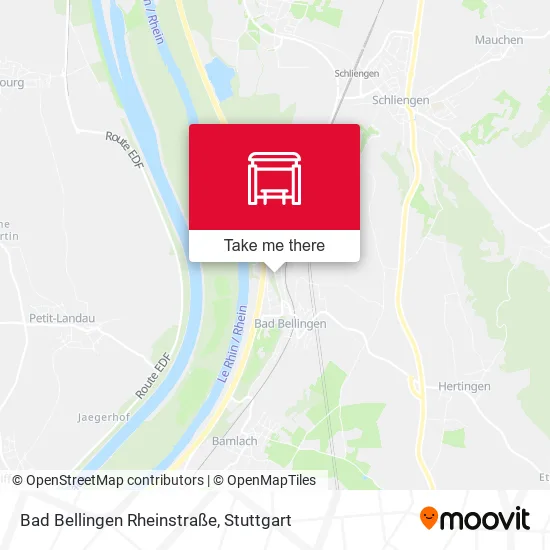 Карта Bad Bellingen Rheinstraße