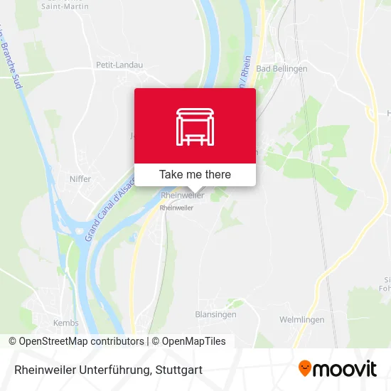Rheinweiler Unterführung map