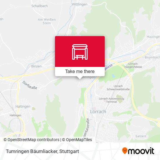Tumringen Bäumliacker map