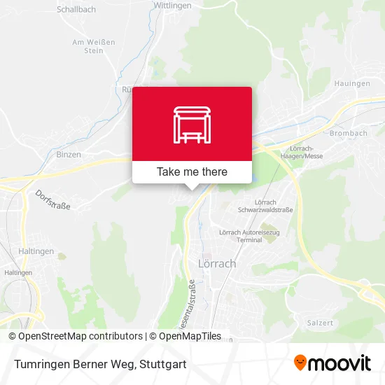 Карта Tumringen Berner Weg