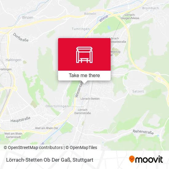 Карта Lörrach-Stetten Ob Der Gaß