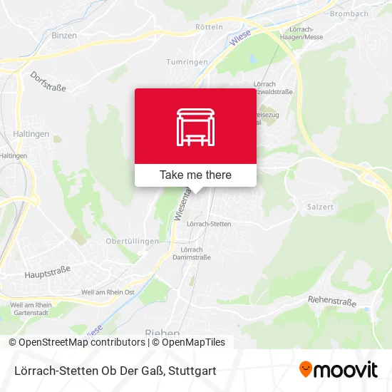 Карта Lörrach-Stetten Ob Der Gaß