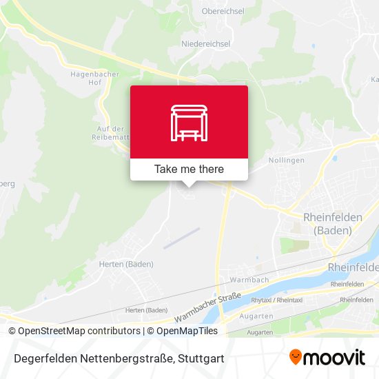 Degerfelden Nettenbergstraße map