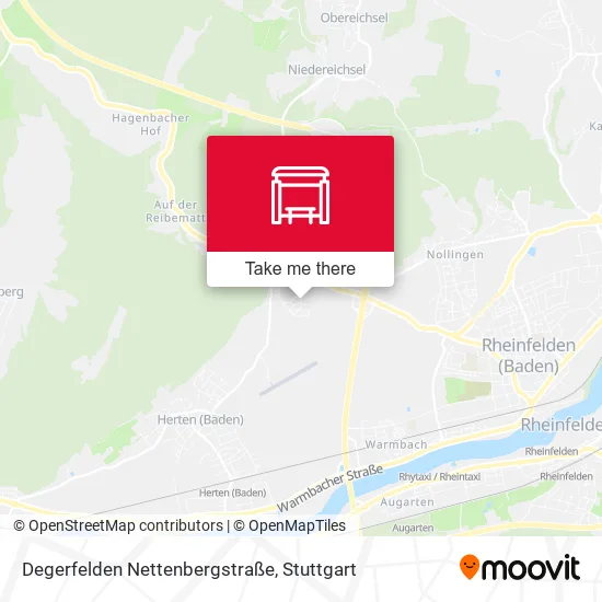 Карта Degerfelden Nettenbergstraße